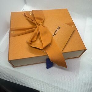 Louis Vuitton Orange Box with Ribbon